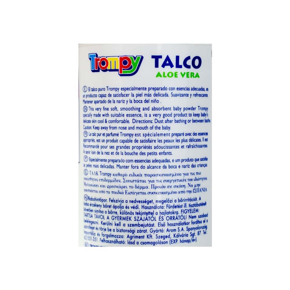 Talco infantil áloe de vera Trompy (250 g / 8.88 oz) - Miniatura 3
