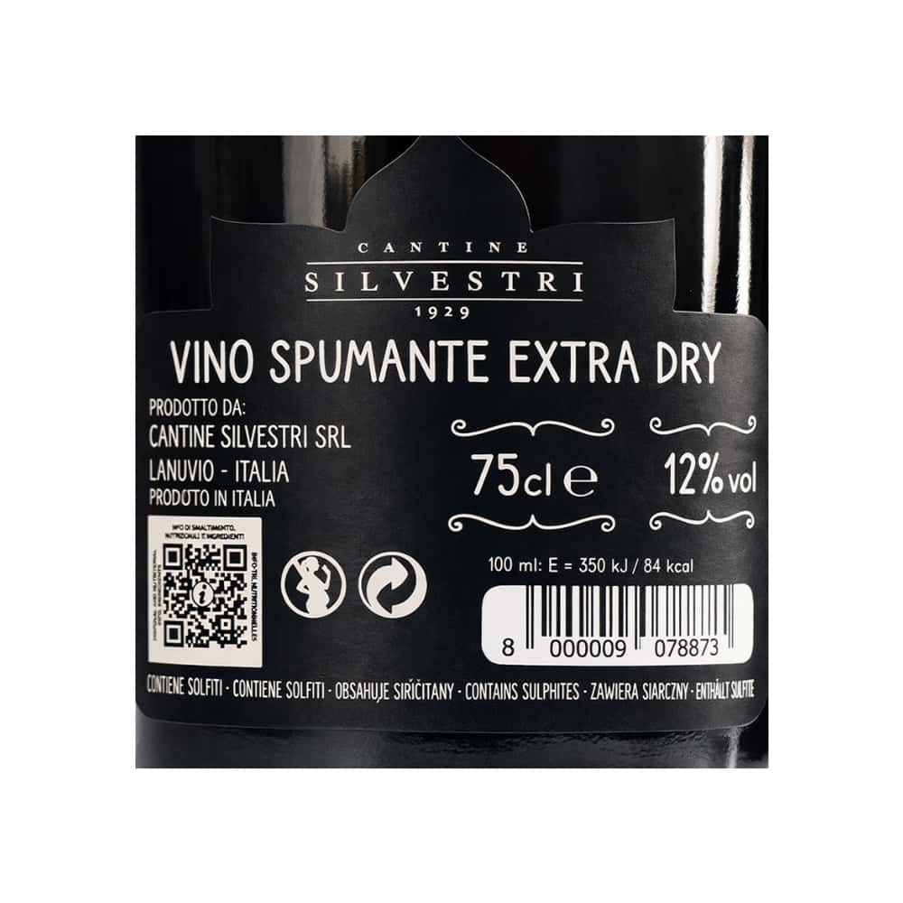 Vino espumoso extra seco Cantine Silvestri (750 ml) - Miniatura 2