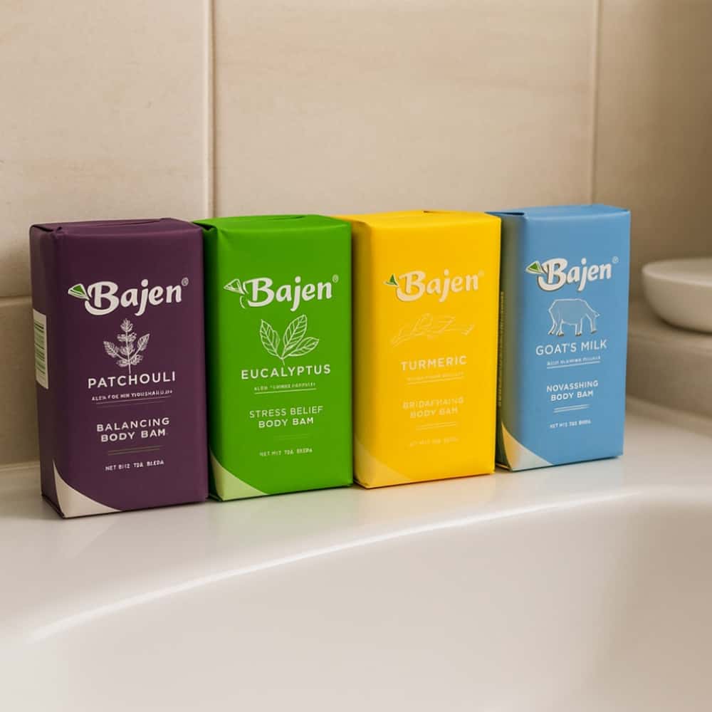 Jabón de tocador especial cúrcuma Bajen (5 x 200 g / 7.05 oz) - Miniatura 3