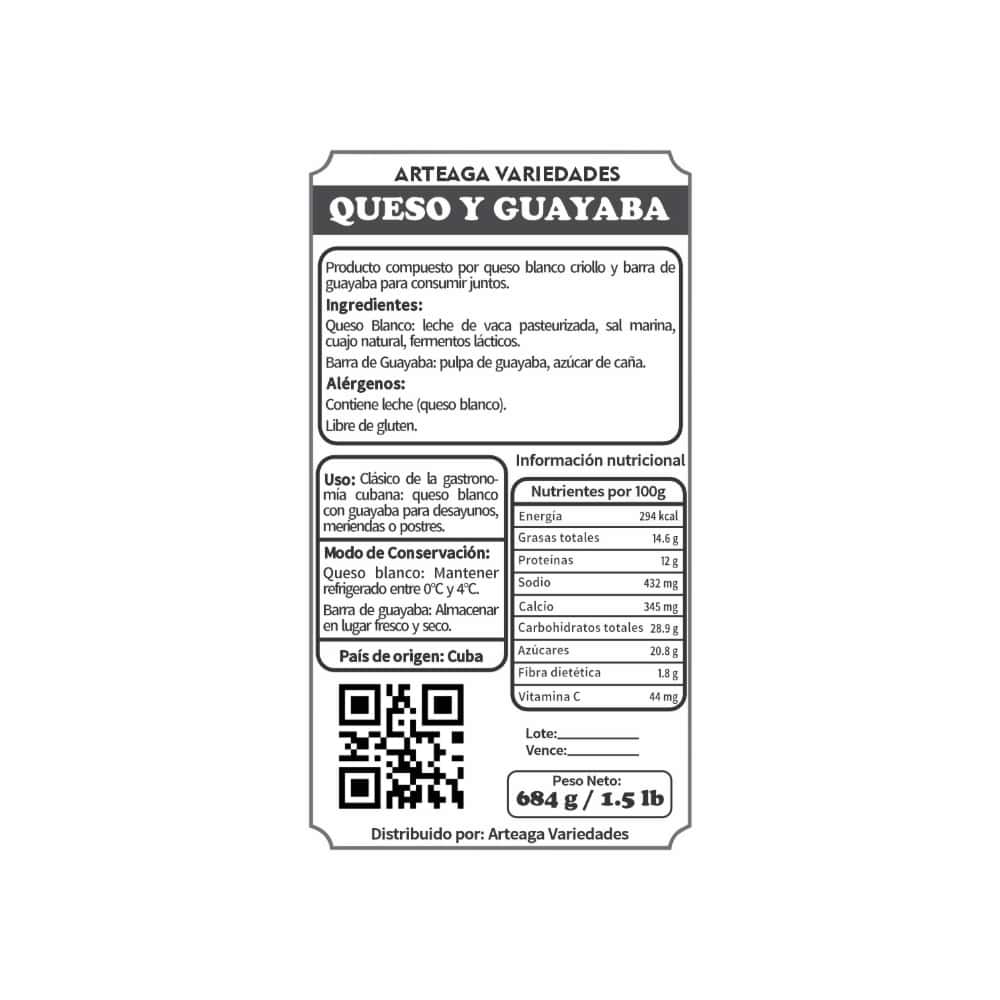 Queso y guayaba Arteaga Variedades (684 g / 1.5 lb) - Miniatura 2