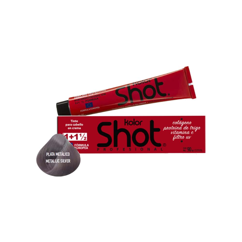 Tinte para el cabello en crema No.9.9 Plata Metálico Kolor Shot (90 g / 3.17 oz) - Miniatura 1