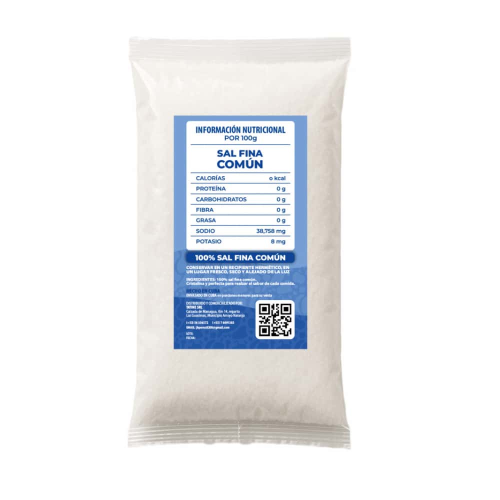 Sal fina común Campo Vivo (5 x 500 g / 1.1 lb) - Miniatura 3