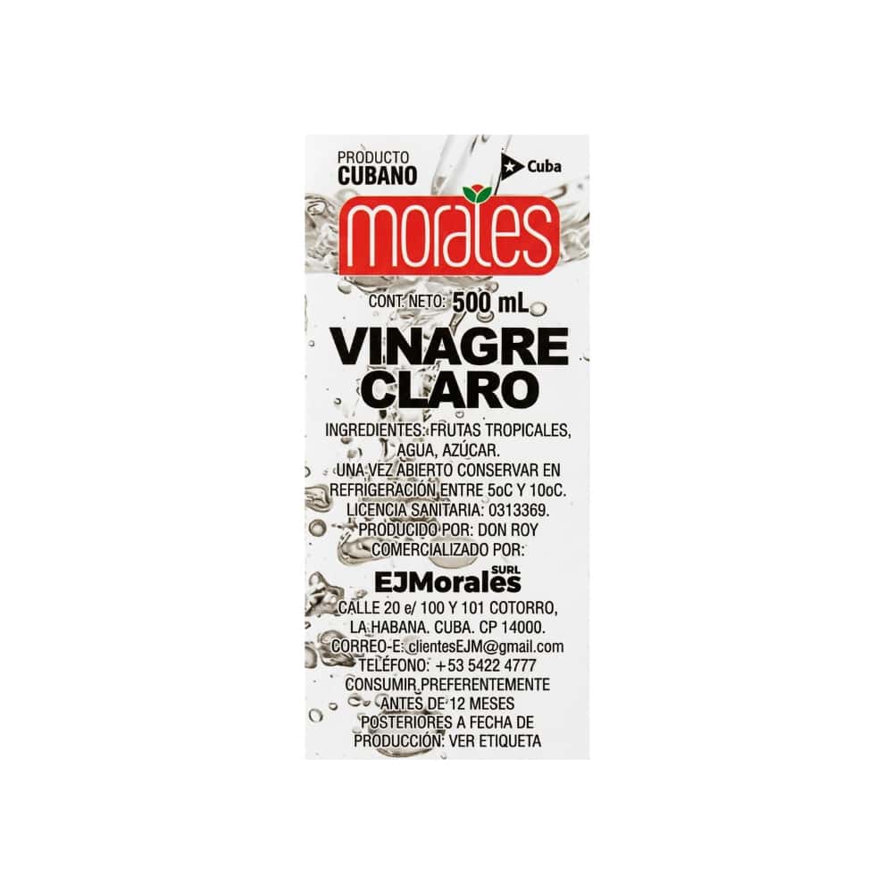 Vinagre claro Morales (500 ml) - Miniatura 2