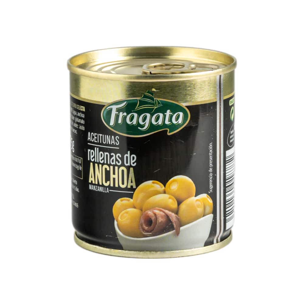 Aceitunas rellenas de anchoa Fragata (200 g / 7.05 oz) - Miniatura 1