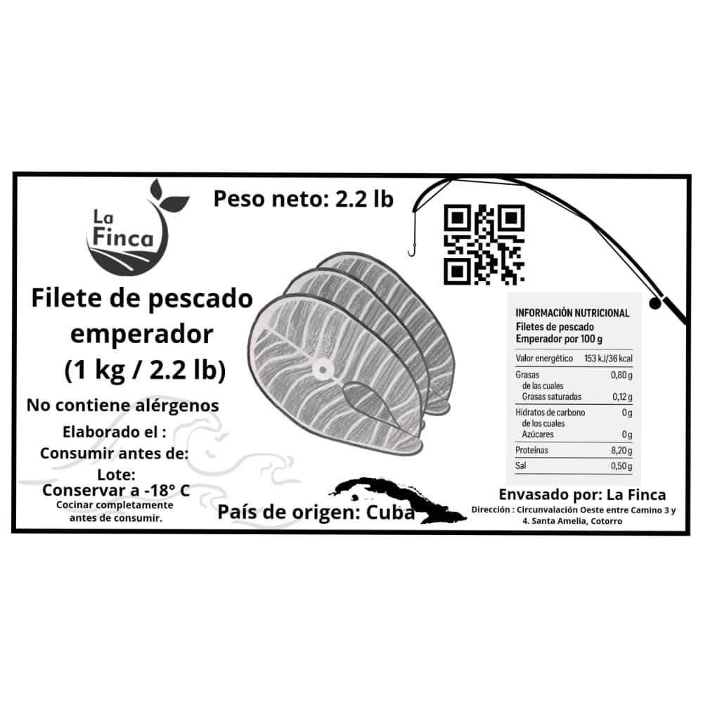 Filete de pescado Emperador La Finca (1 kg / 2.2 lb) - Miniatura 3