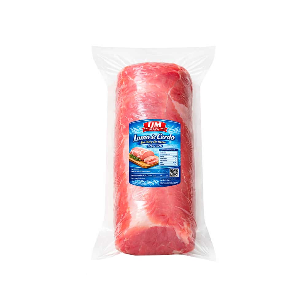 Lomo de cerdo sin piel y sin hueso IJM Maya (1.7 kg / 3.7 lb) - Miniatura 1
