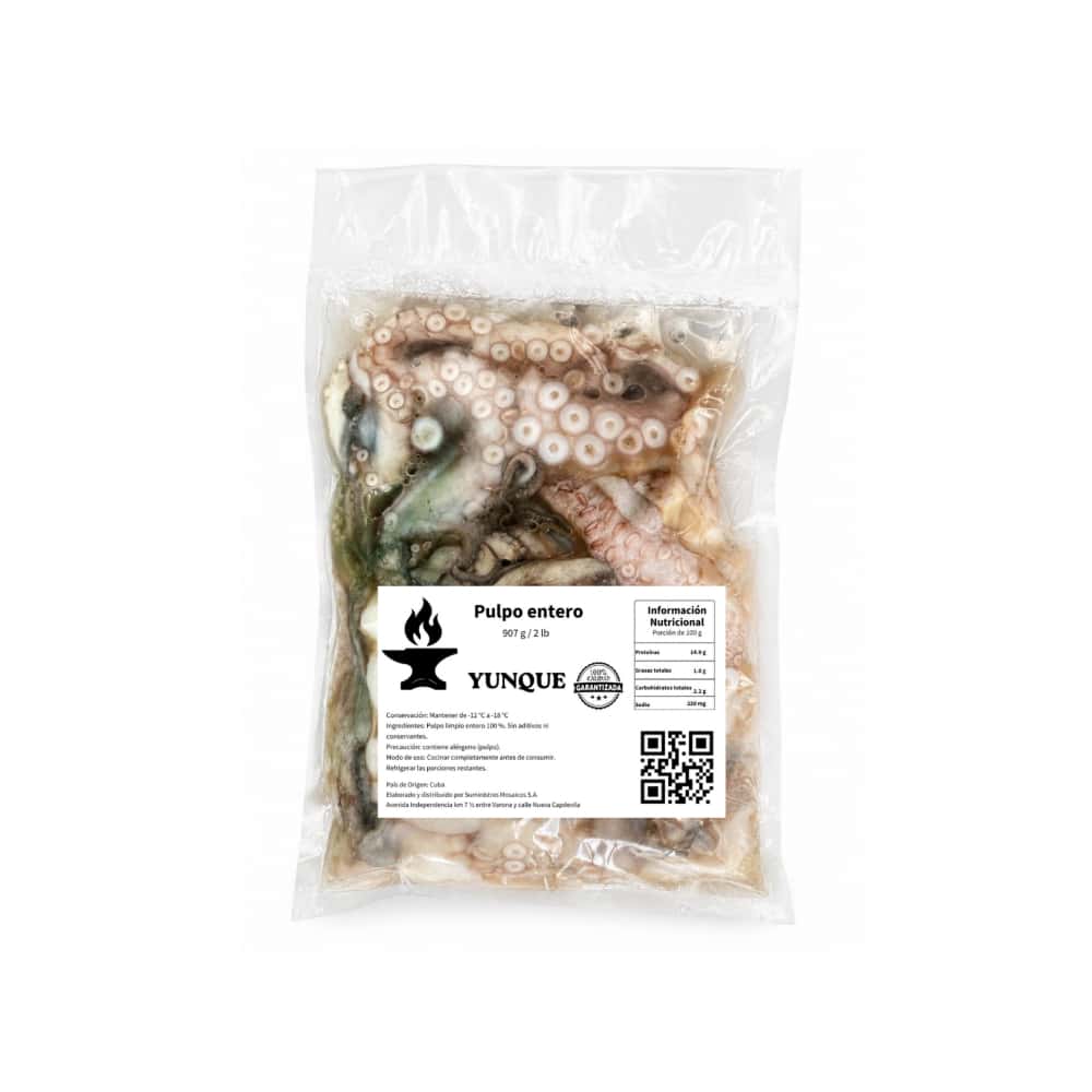 Pulpo entero Yunque (907 g / 2 lb) - Miniatura 2