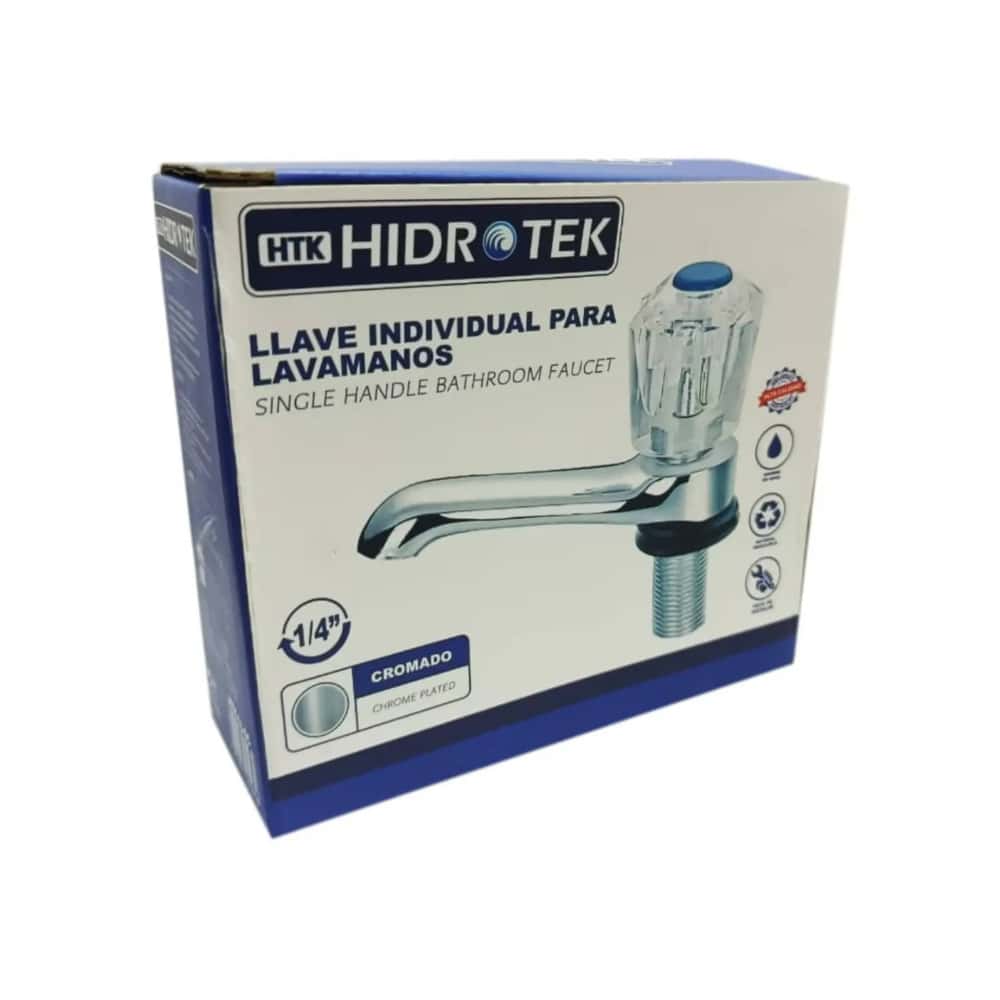 Llave cromada individual para lavamanos 1/4" Hidrotek HTK-LL-6C - Miniatura 2