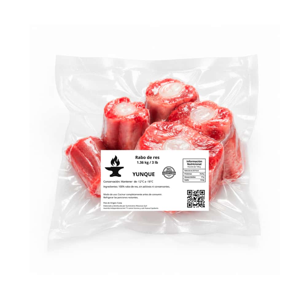 Rabo de res crudo Yunque (1.36 kg / 3 lb) - Miniatura 2
