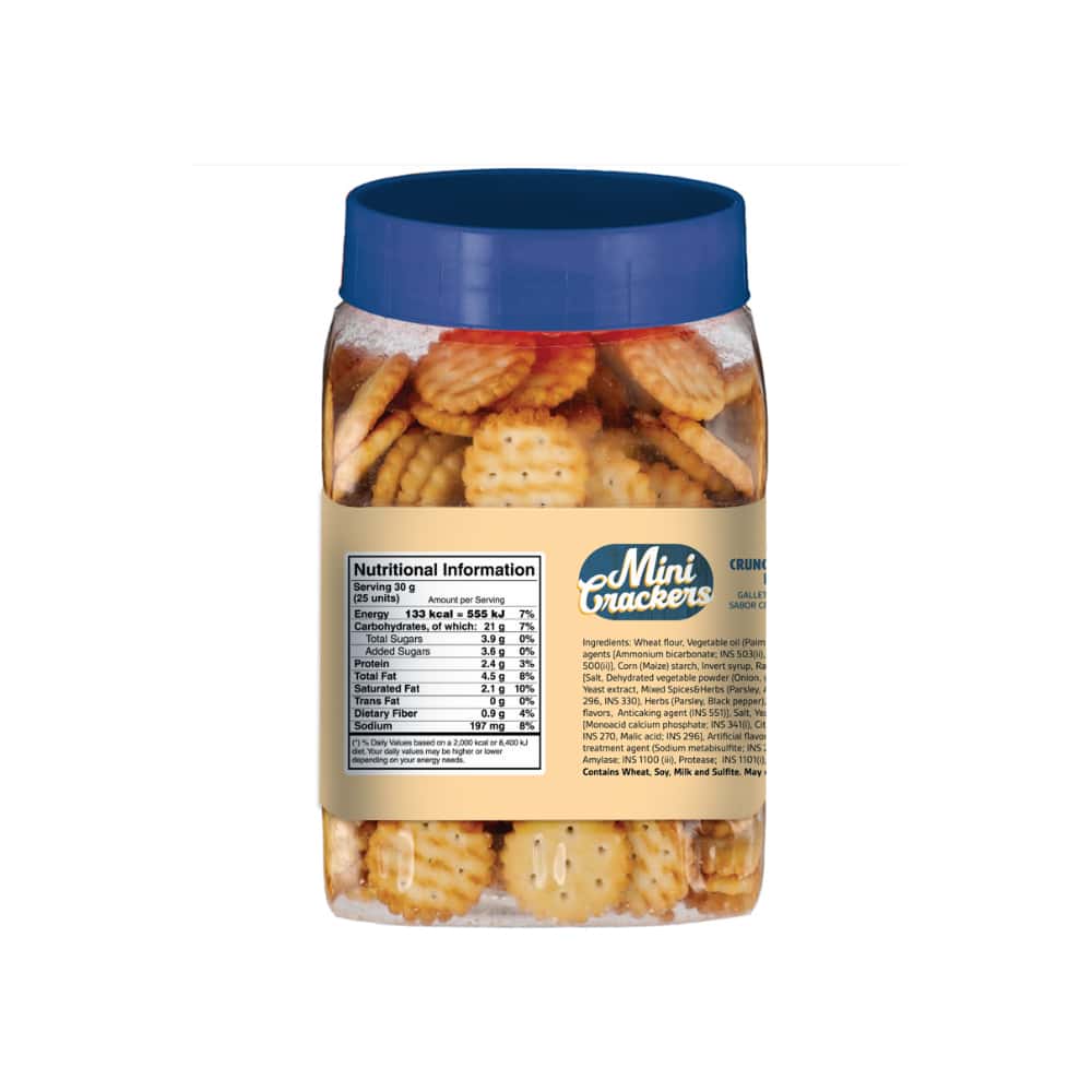 Galleticas saladas sabor crema de hierbas y cebolla YEYA (3 x  227 g ) - Miniatura 3