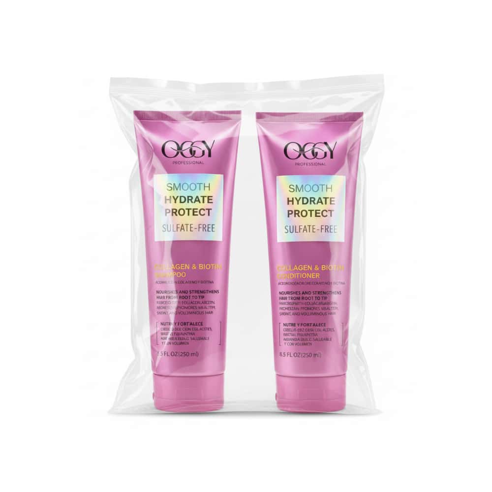 Set de champú y acondicionador con colágeno y biotina Ocgy Professional - Miniatura 3
