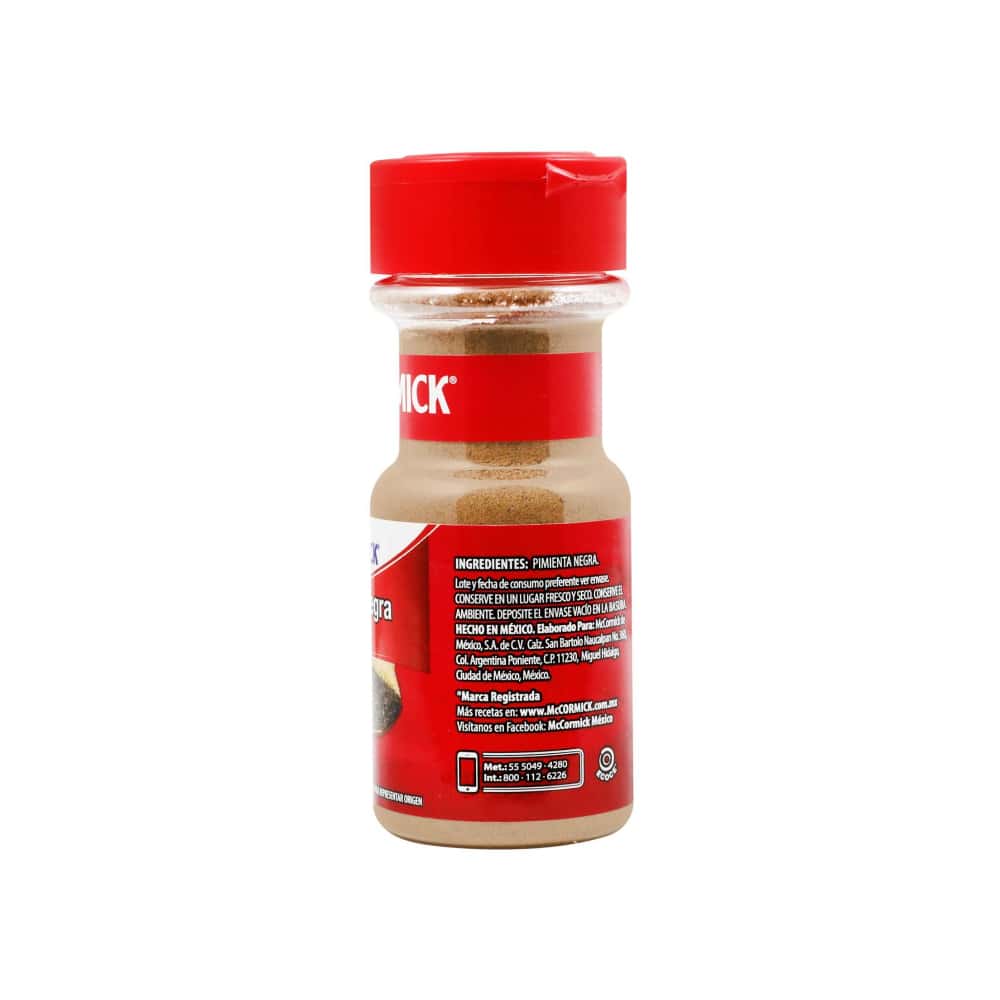 Pimienta negra molida McCormick (64 g / 2.26 oz) - Miniatura 4