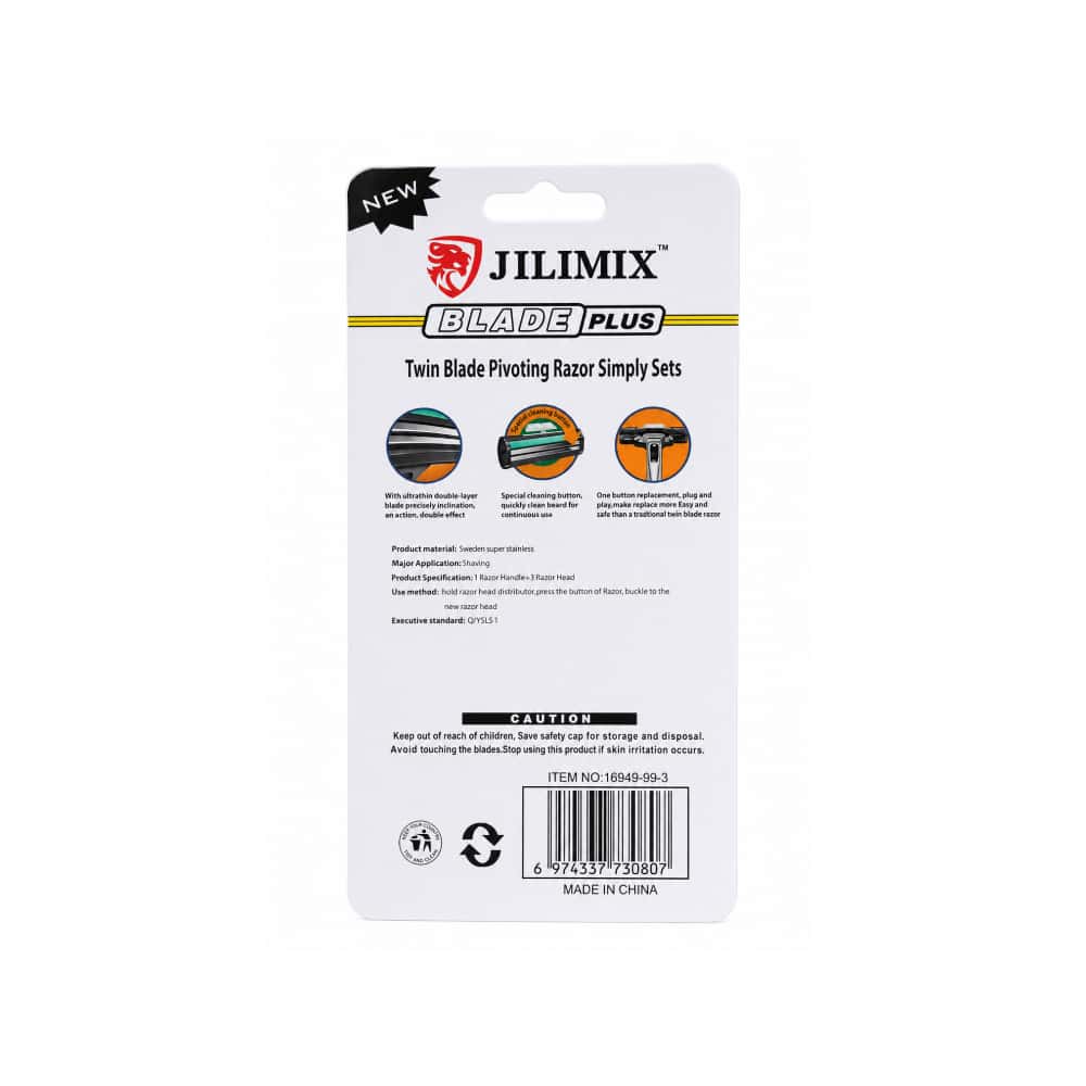 Máquina de afeitar de doble hoja Jilimix - Miniatura 2