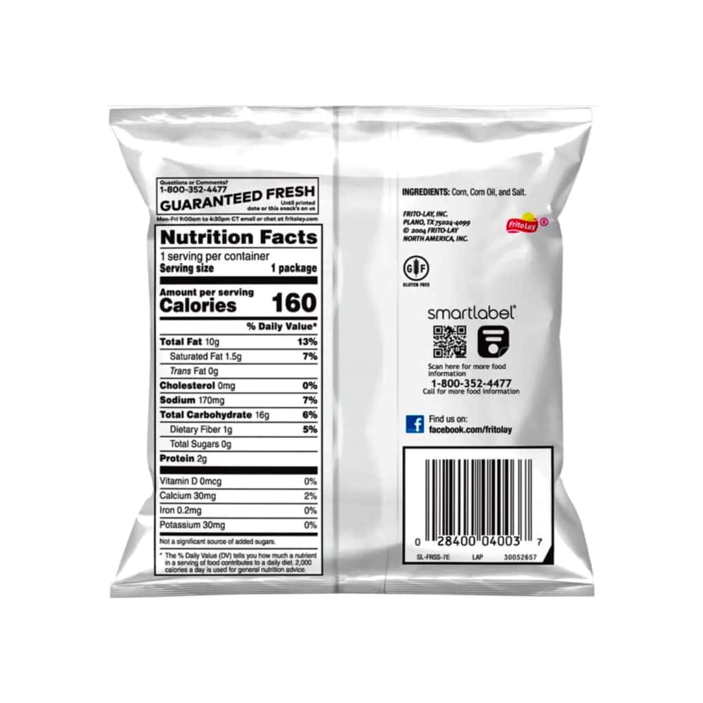 Chips de maiz originales Fritos (28.3 g / 1 oz) - Miniatura 6