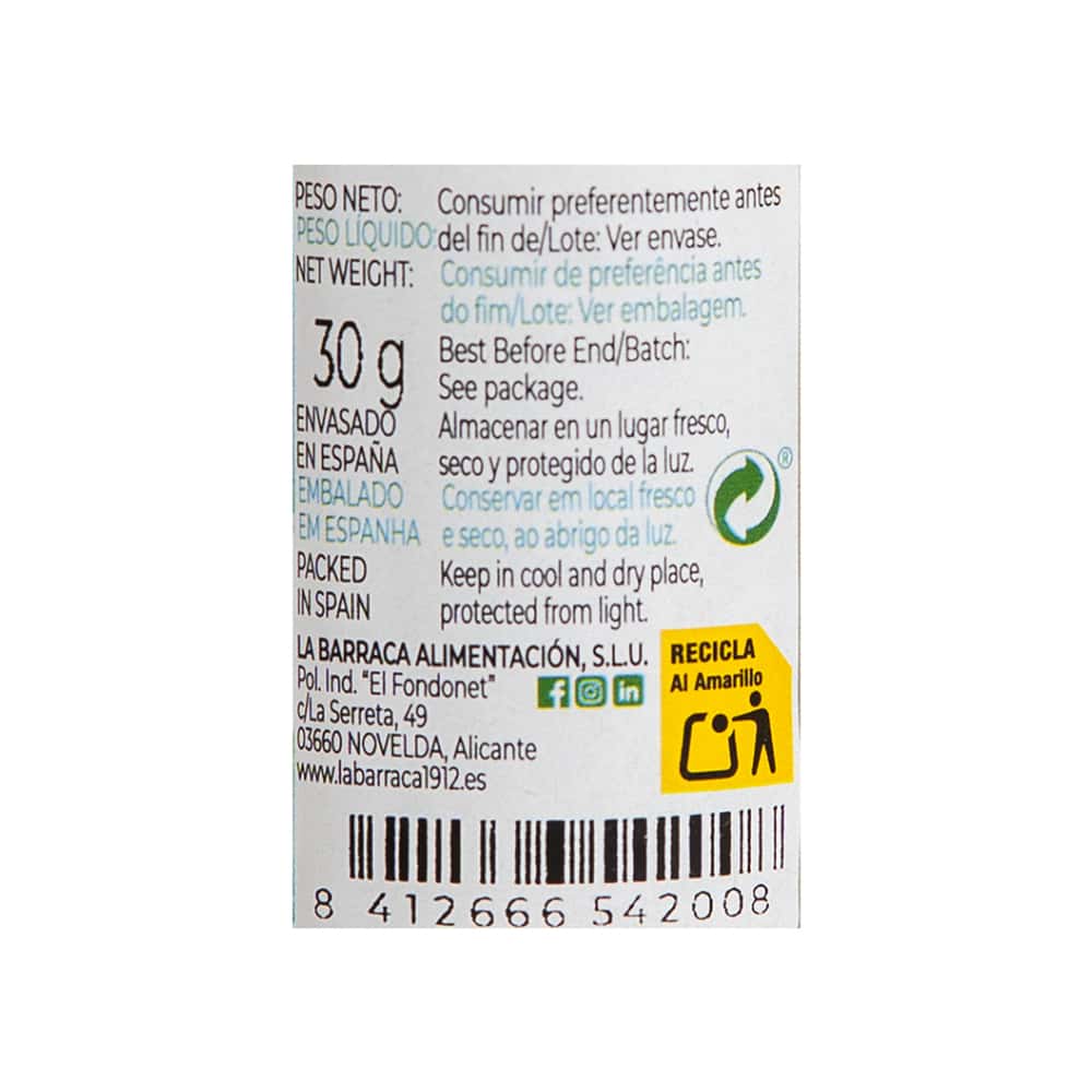 Pimienta blanca molida La Barraca (30 g / 1.06 oz) - Miniatura 2
