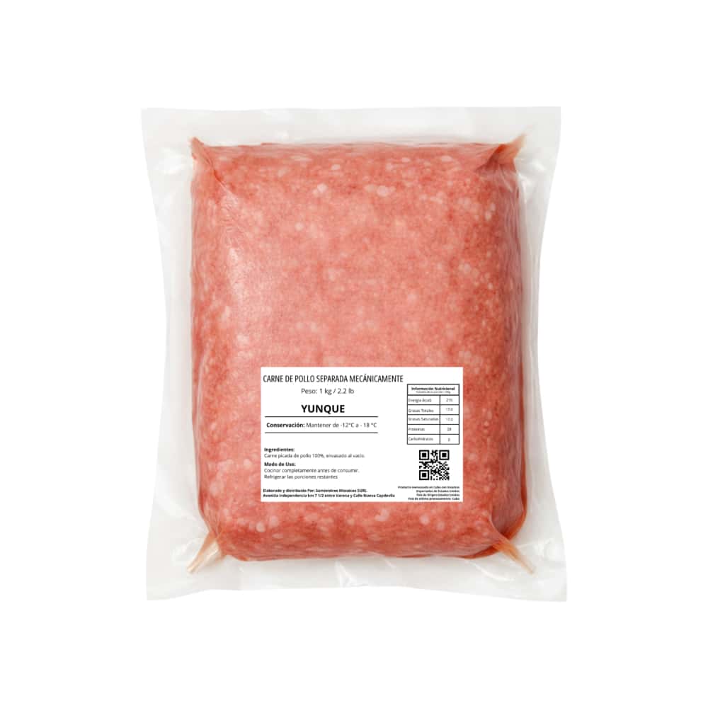 Carne de pollo separada mecánicamente Yunque (1 kg / 2.2 lb) - Miniatura 2
