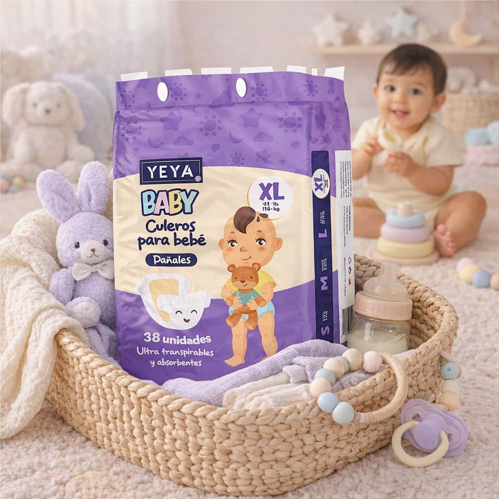 Pañales desechables para bebé talla XL YEYA (38 U) - Miniatura 2