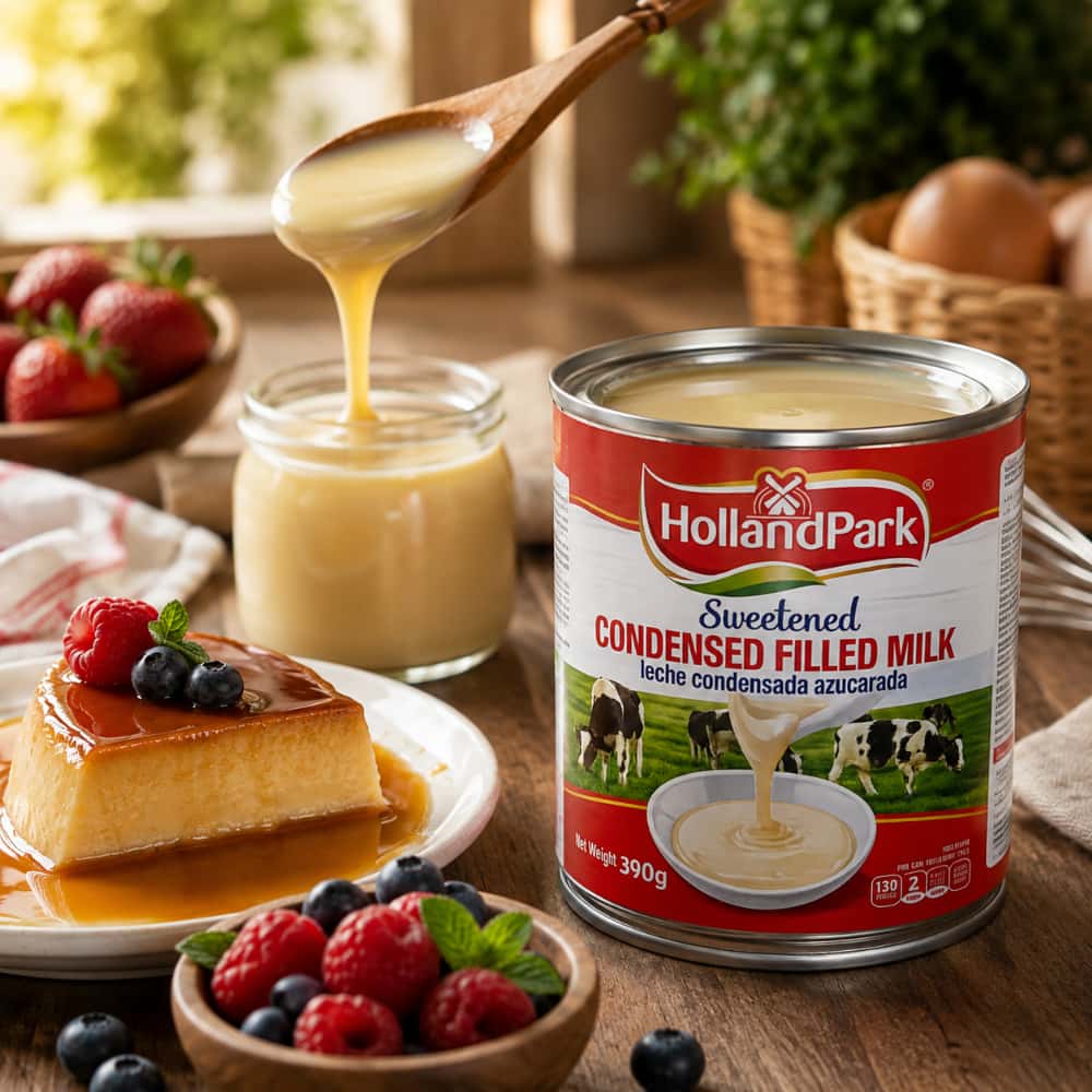 Leche condensada azucarada HollandPark (390 g / 14 oz) - Miniatura 5