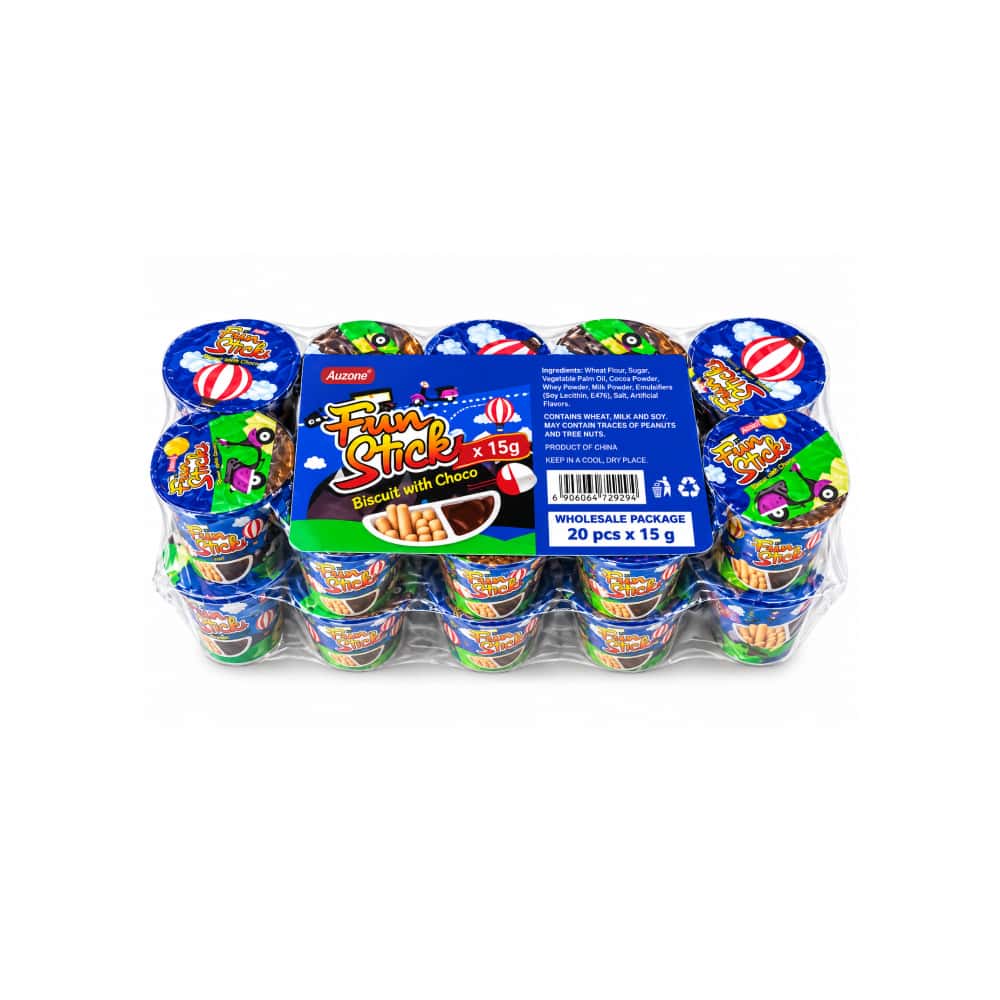 Palitos de galleta con crema de chocolate Ausome (20 x 15 g) - Miniatura 1