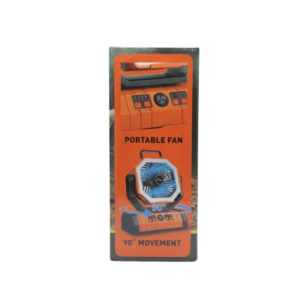 Ventilador recargable con luz LED color naranja Cloud F6 CEPFWS-B - Miniatura 4