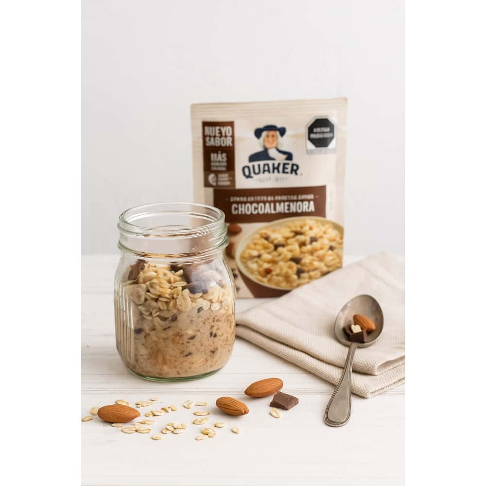 Avena integral instantánea sabor chocoalmendra Quaker (40 g / 1.41 oz) - Miniatura 5