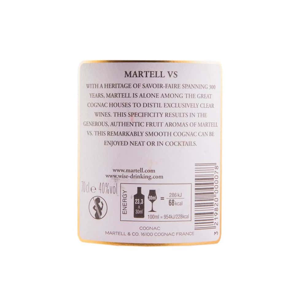Coñac 40 % vol Martell (700 ml) - Miniatura 3