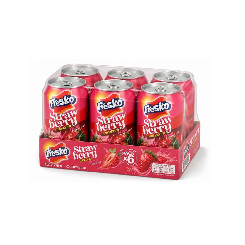 Jugo de fresa Fresko (6 x 330 ml) - Miniatura 1