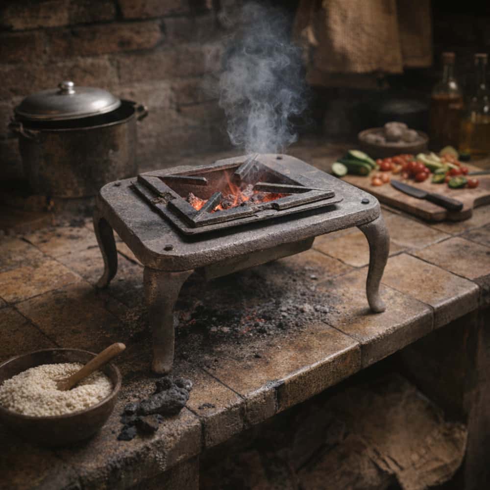 Cocina pequeña de carbón de 1 hornilla - Miniatura 4