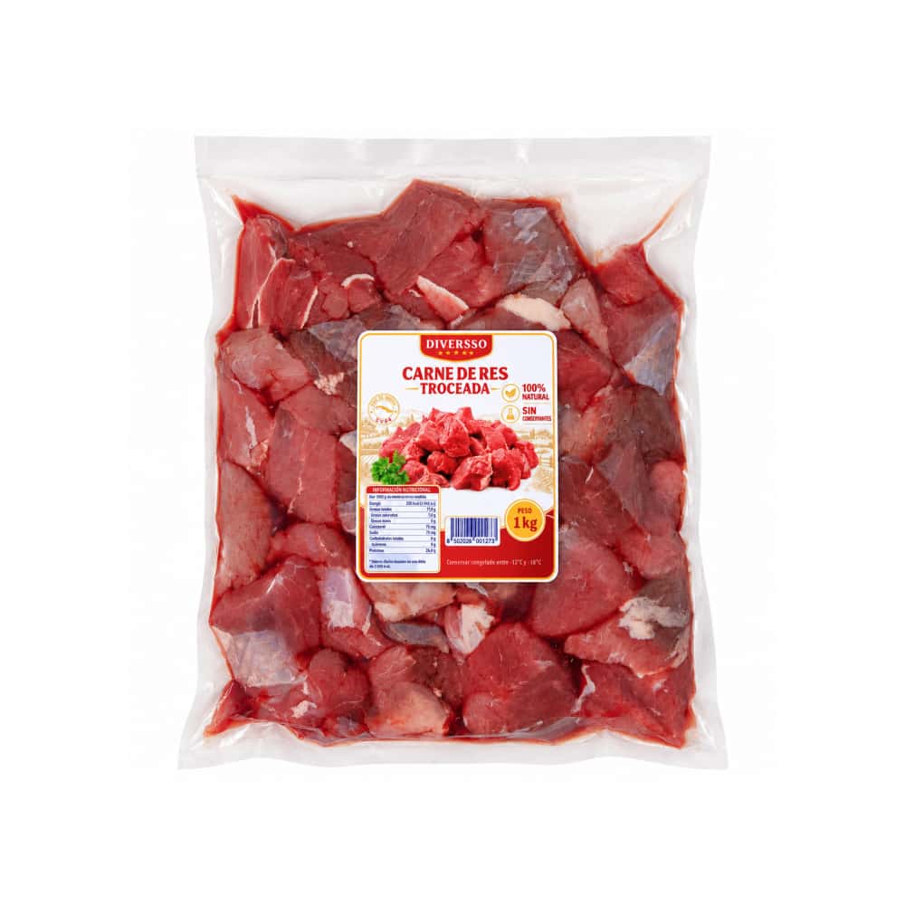 Carne de res troceada seleccionada Diversso (1 kg / 2.2 lb) - Miniatura 2