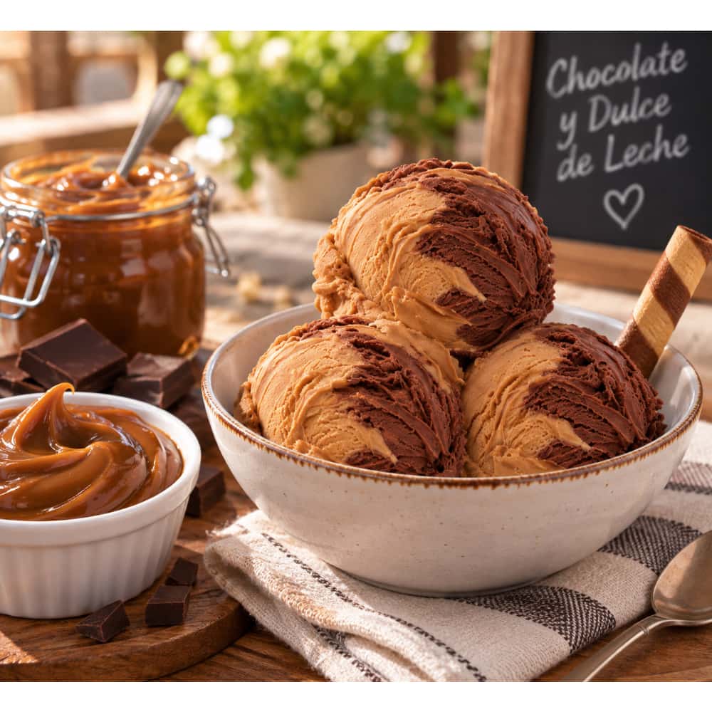 Helado doble crema sabor chocolate y dulce de leche Alask (4 L) - Miniatura 4