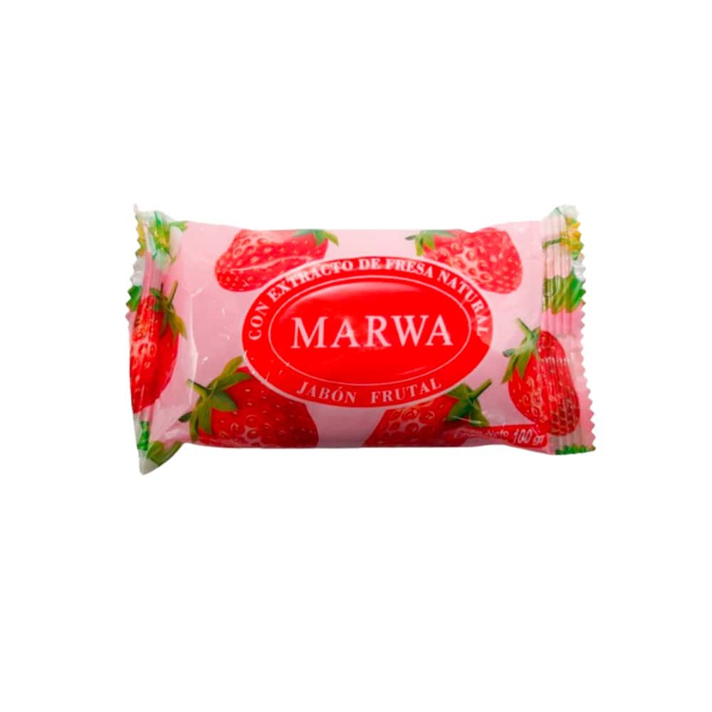 Jabón frutal con extracto de fresa Marwa (100 g / 3.5 oz) - Miniatura 1