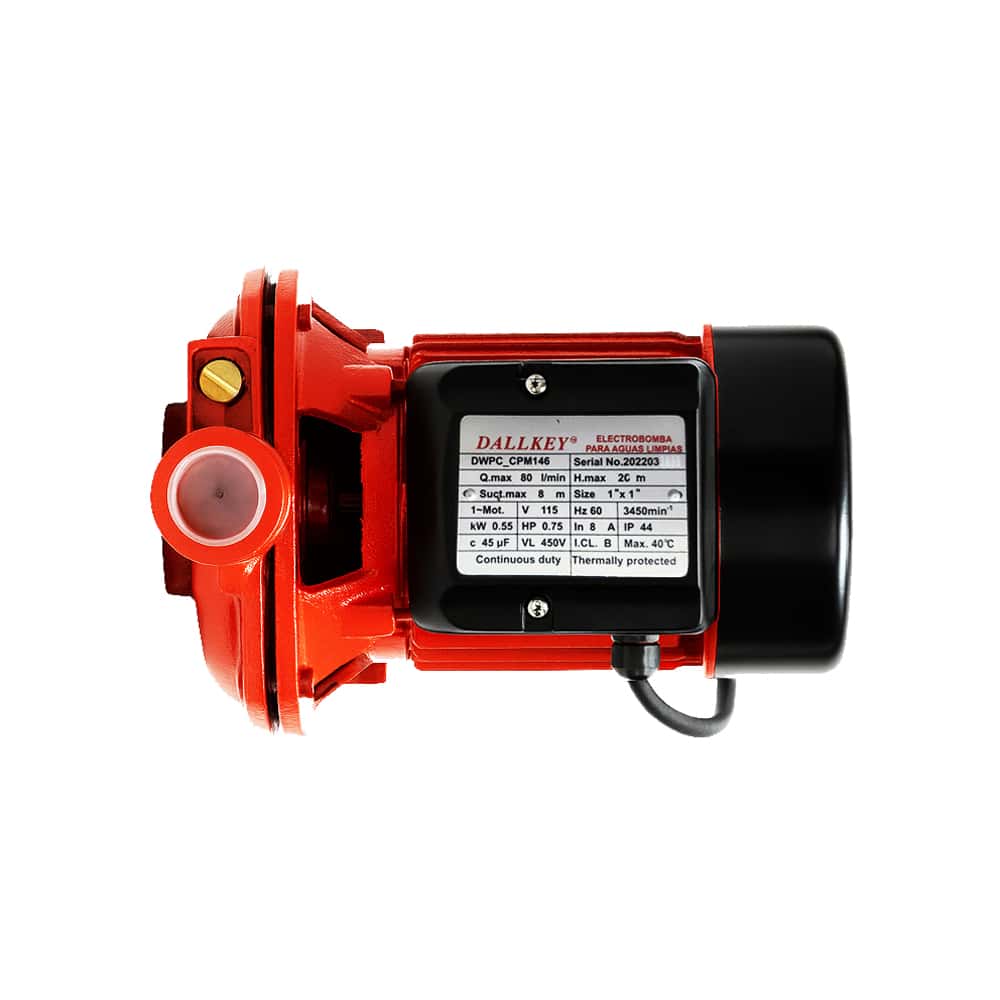 Bomba de agua centrífuga de 3/4 HP / 1" x 1" Dallkey DWPP_CPM146 - Miniatura 2