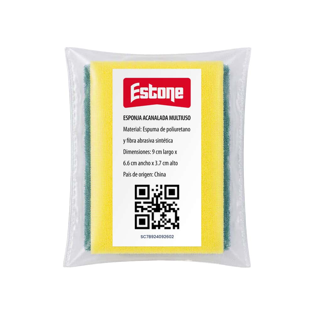 Esponja acanalada para fregar Estone - Miniatura 2