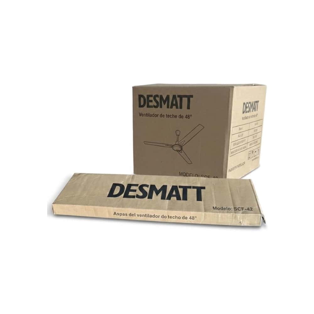 Ventilador de techo de 48" blanco Desmatt SCF-42 - Miniatura 5