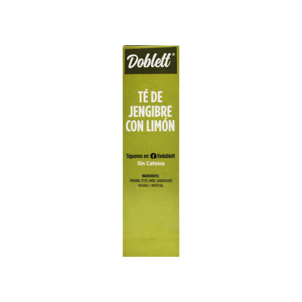 Té de jengibre con limón sin cafeína Doblett (19.2 g) - Miniatura 3
