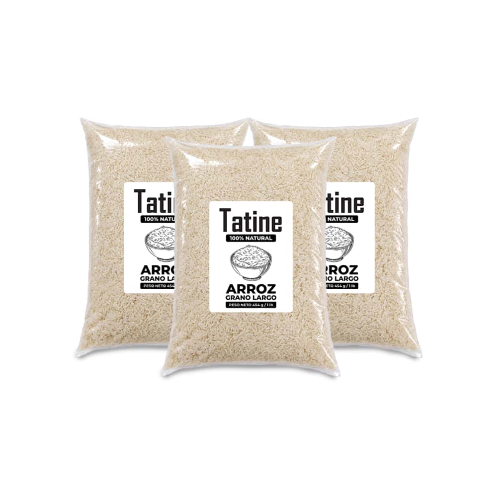 Arroz de grano largo Tatine (3 x 454 g / 1 lb) - Miniatura 1