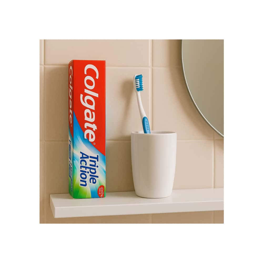 Pasta de dientes triple acción sabor menta intenso Colgate (12 x 75 ml) - Miniatura 5