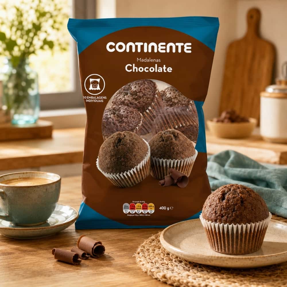 Magdalenas de chocolate Continente (400 g / 14.11 oz) - Miniatura 4