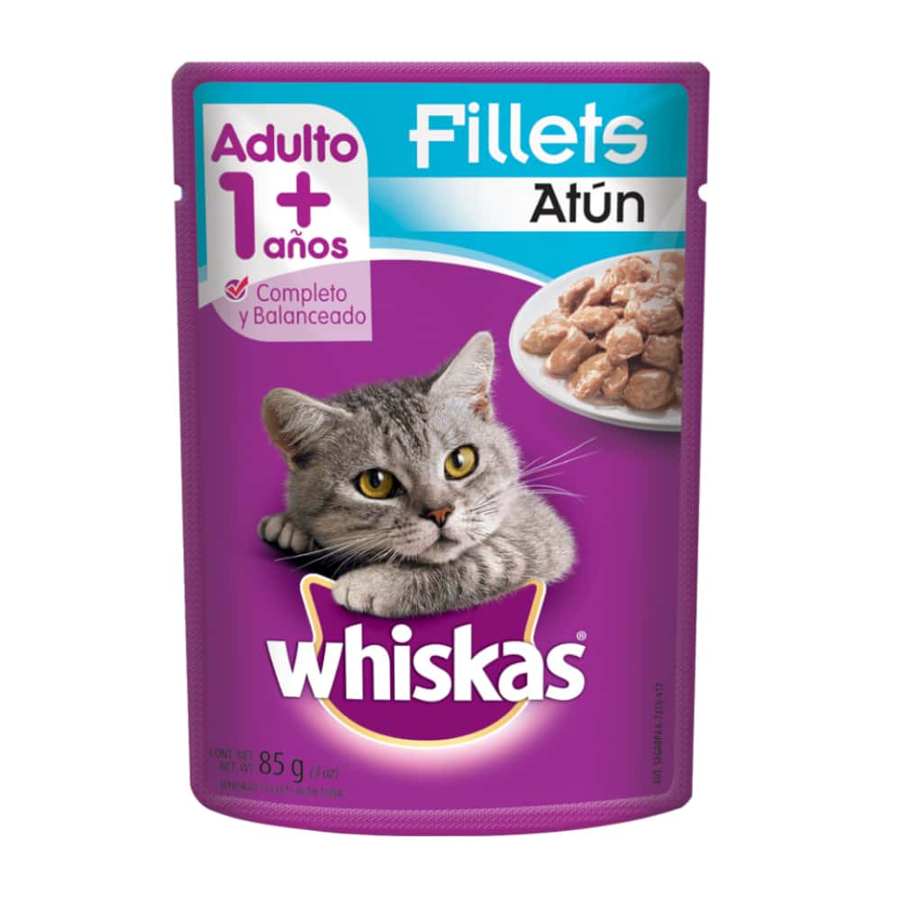Alimento para gato adulto de más de un año filetes de atún Whiskas (85 g / 2.99 oz) - Miniatura 2
