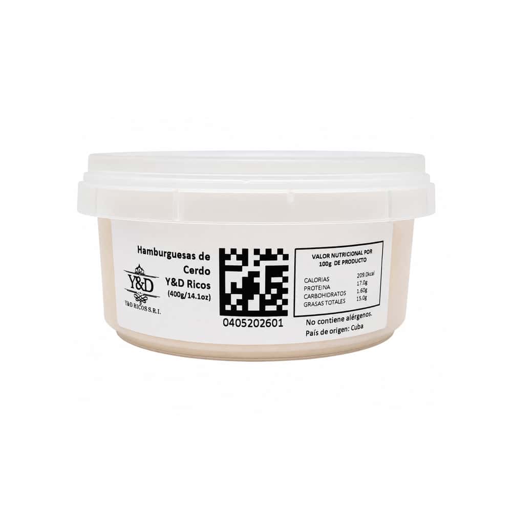 Hamburguesas de cerdo Y&D (400 g / 14.11 oz) - Miniatura 3