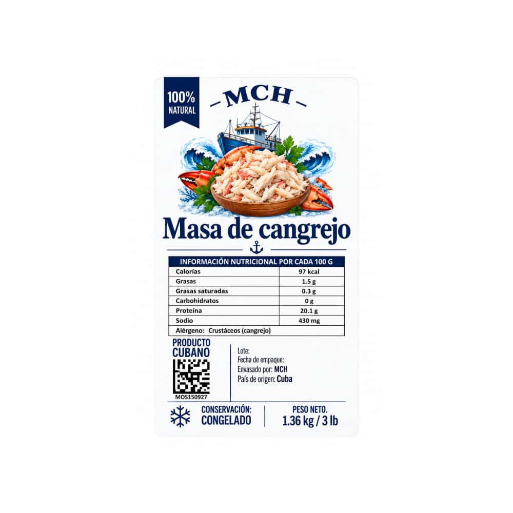 Masa de cangrejo MCH (1.36 kg / 3 lb) - Miniatura 2