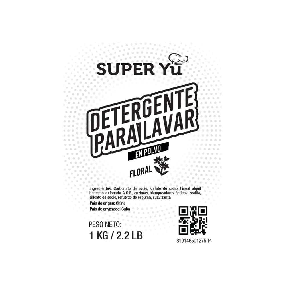 Detergente en polvo con aroma a flores Super Yu (1 kg / 2.2 lb) - Miniatura 4