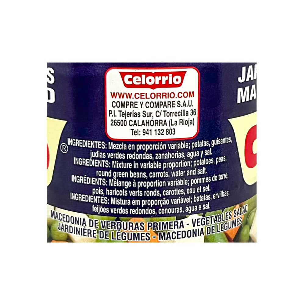Macedonia de verduras Celorrio (390 g / 13.75 oz) - Miniatura 4