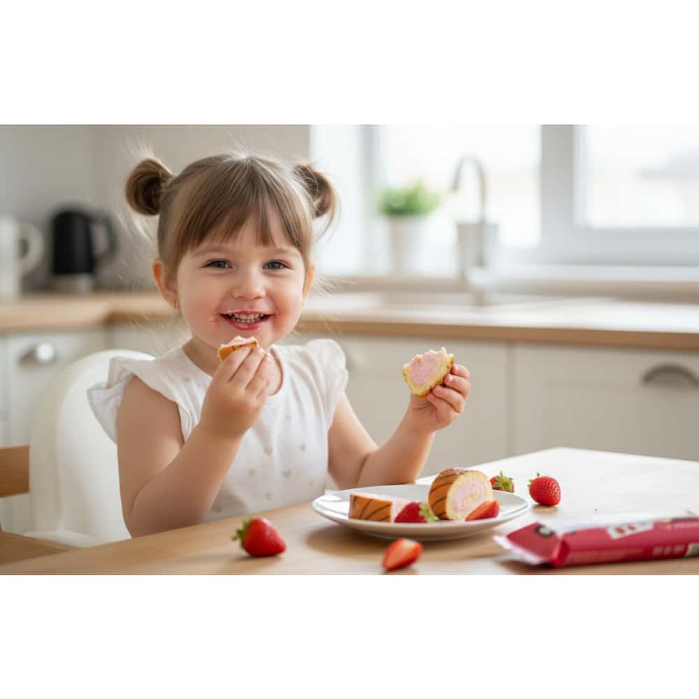 Pastel con crema de fresa Keks Bifa (55 g / 1.94 oz) - Miniatura 5