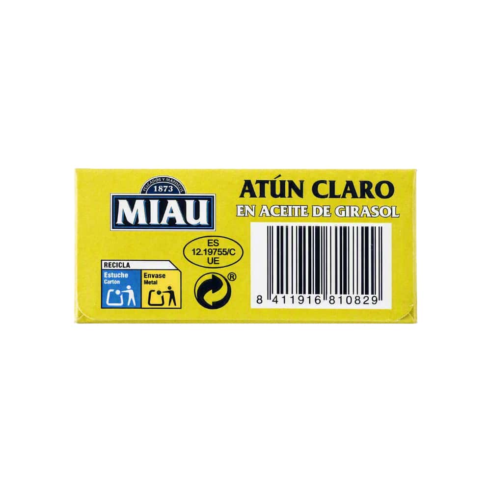 Atún claro en aceite de girasol Miau (110 g / 3.8 oz) - Miniatura 4