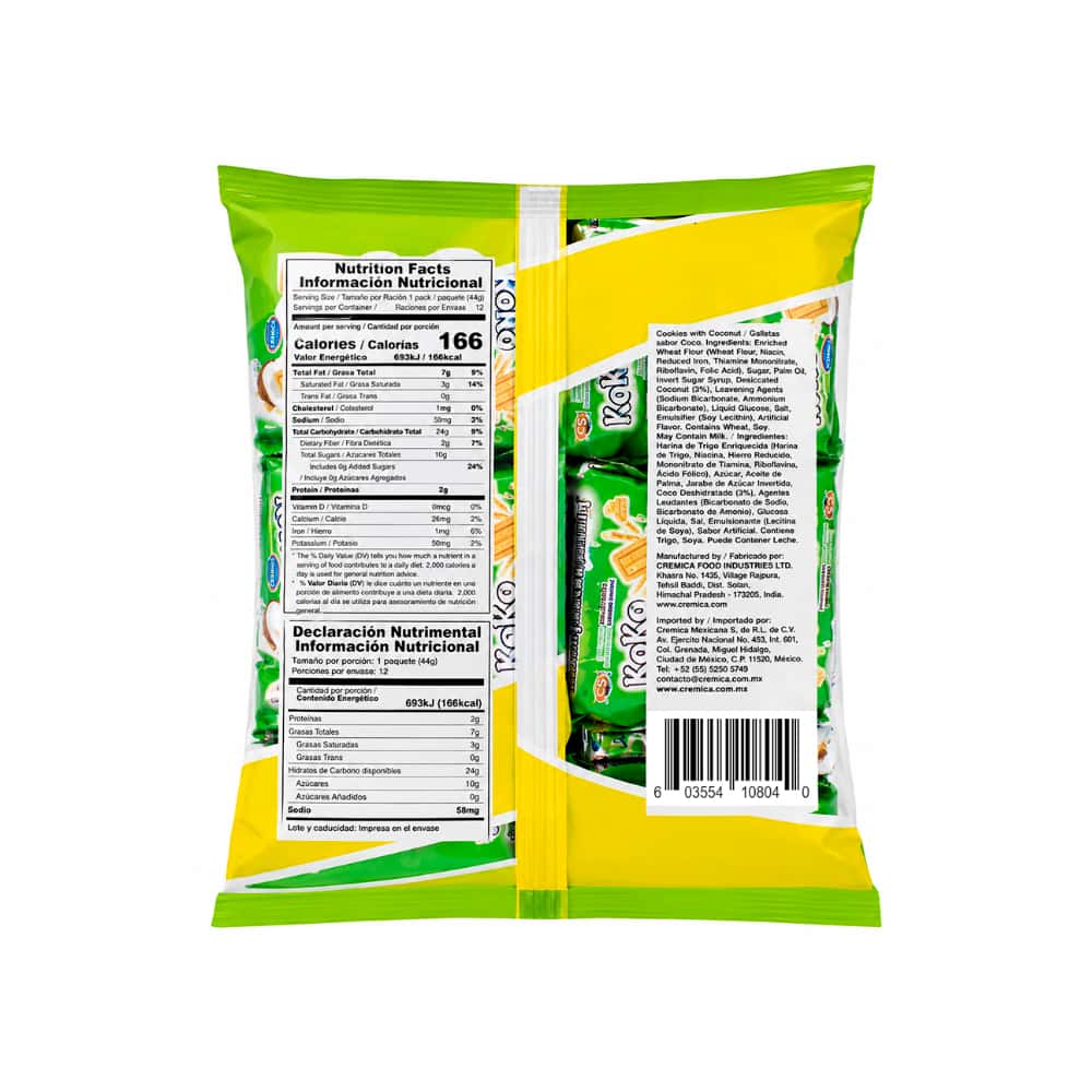 Galletas sabor coco espolvoreadas con azúcar Las Delicias (324 g / 11.4 oz) - Miniatura 2