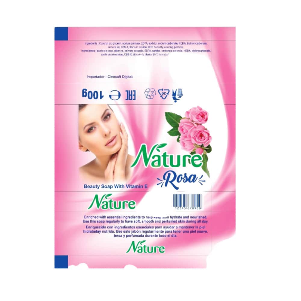 Jabón tocador rosa Nature (100 g) - Miniatura 2