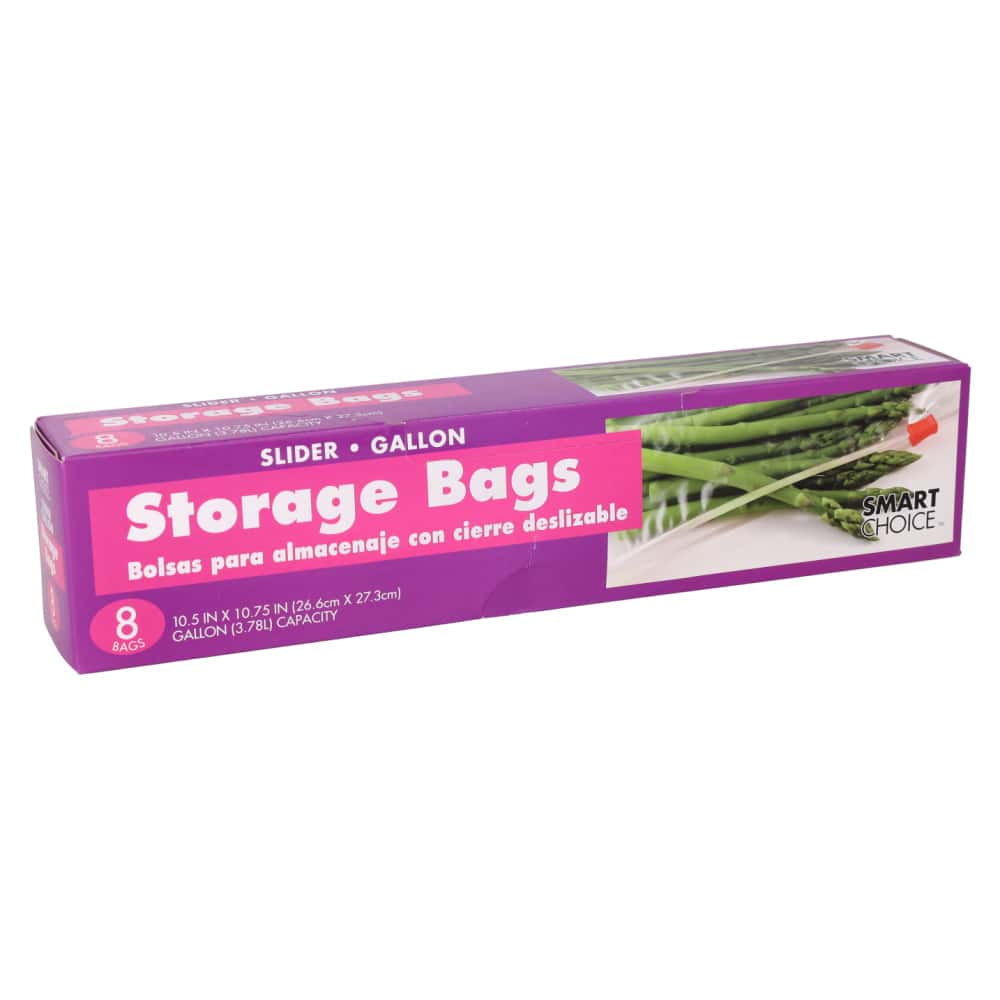 Bolsa plástica para almacenaje con cierre deslizable Smart Choice (8 U) - Miniatura 5