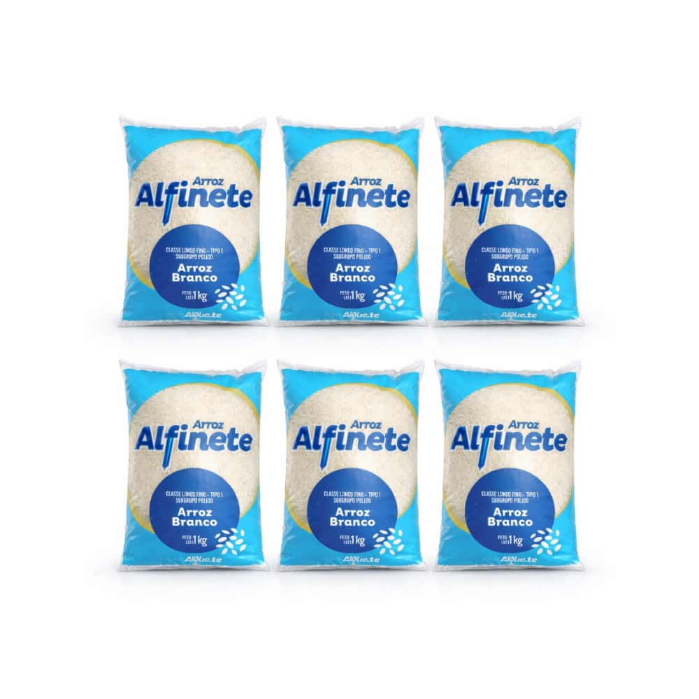 Arroz blanco Alfinete (6 x 1 kg / 2.2 lb) - Miniatura 1