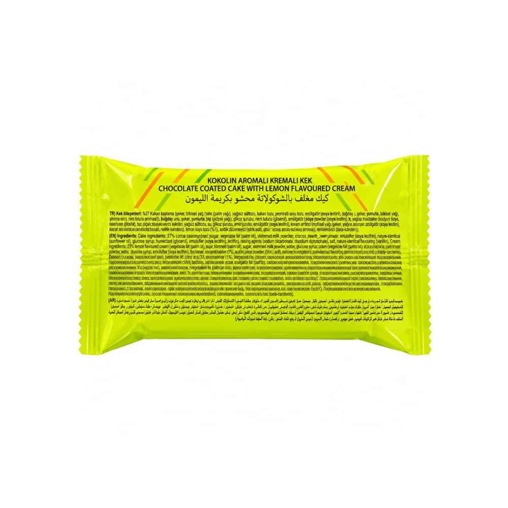 Pastel cubierto de chocolate con crema sabor limón Chokowaw (30 g / 1.05 oz) - Miniatura 3